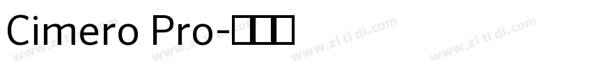Cimero Pro字体转换